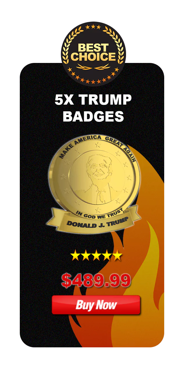 Trump Patriot Badge - 3 badges