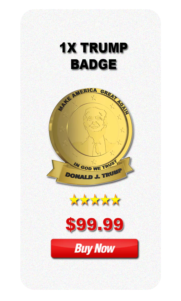 Trump Patriot Badge - 6 badges